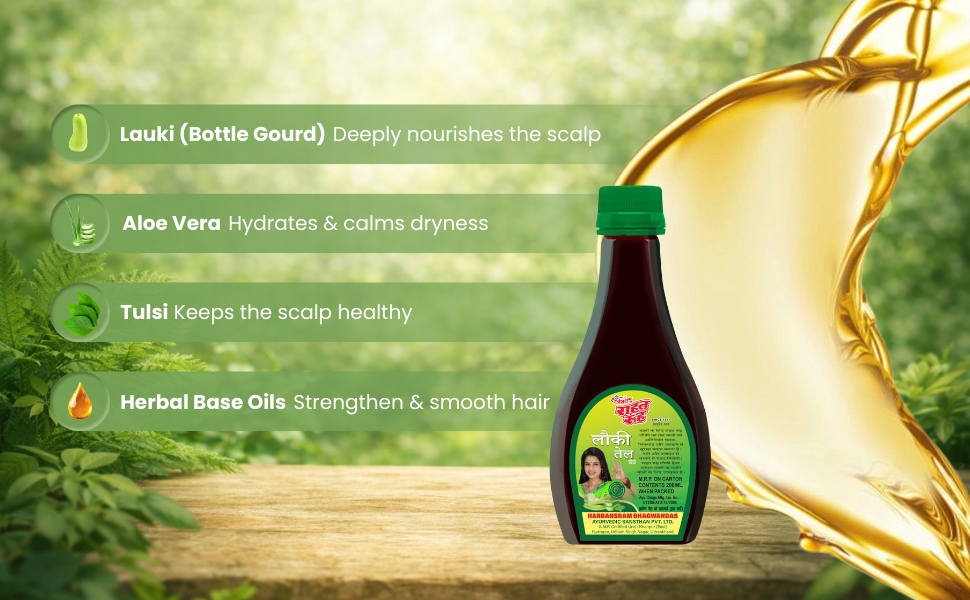 Rahat Rooh Lauki Oil Herbal Hair Oil for Strong, Thick & Healthy Hair A+ Image