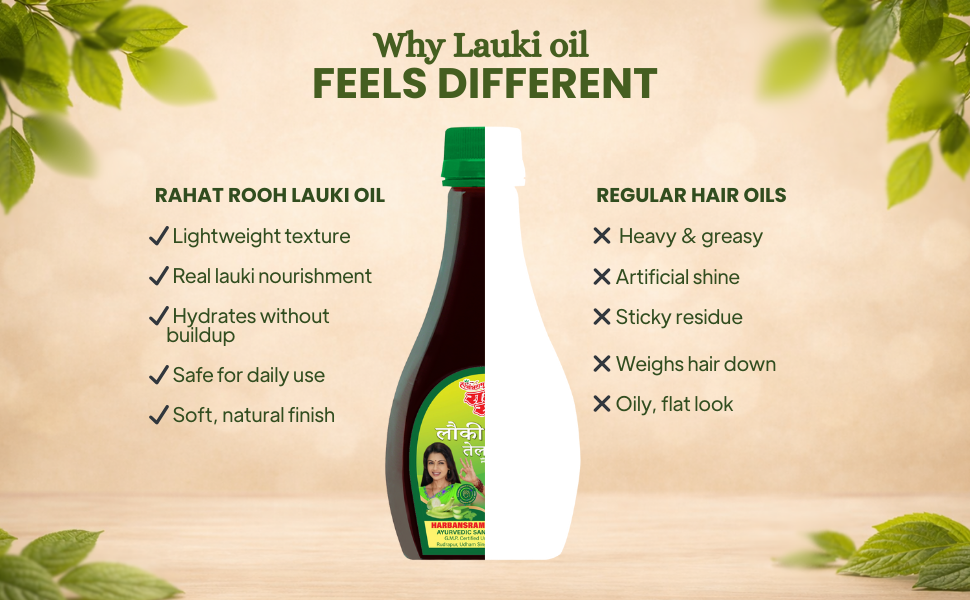 Rahat Rooh Lauki Oil Herbal Hair Oil for Strong, Thick & Healthy Hair A+ Image